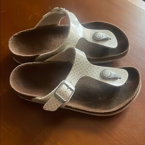 Kids Birken White Sandals